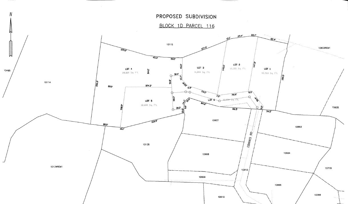 EBANKS ROAD SUBDIVISION LOT 3 – 0.257 ACRES