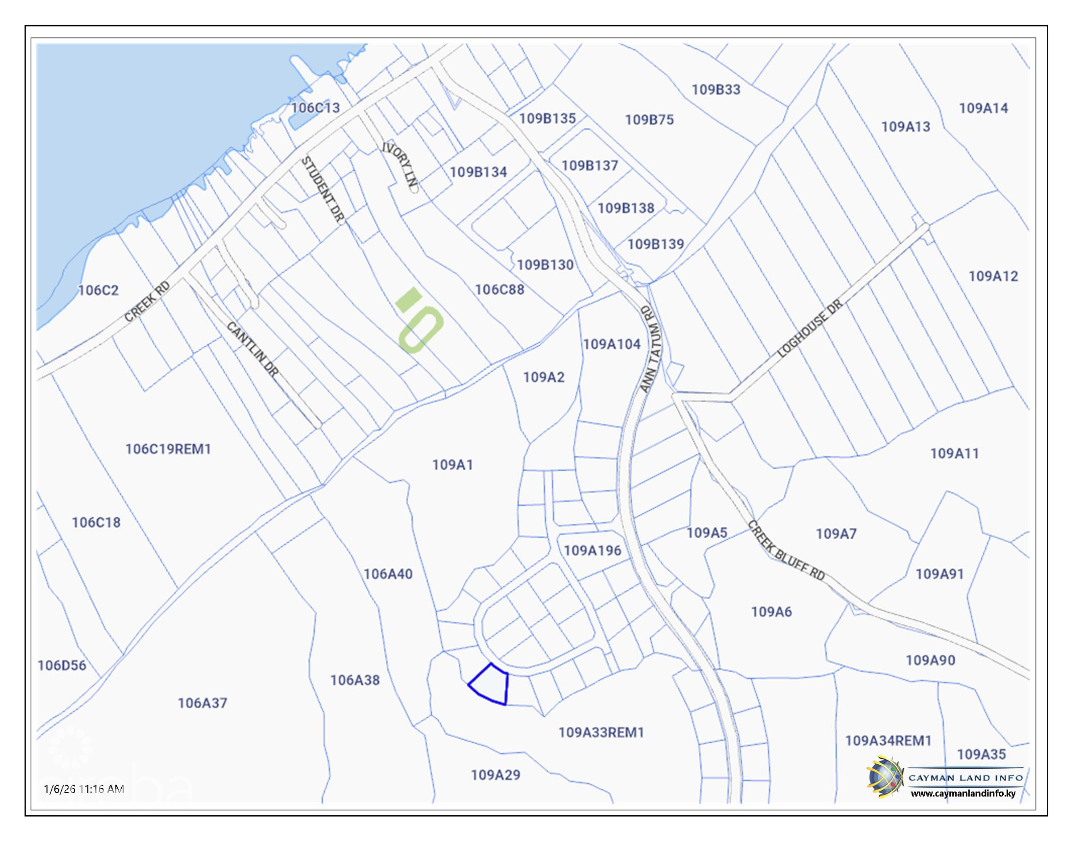 CAYMAN BRAC BLUFF LOT  (.2901 ACRE)
