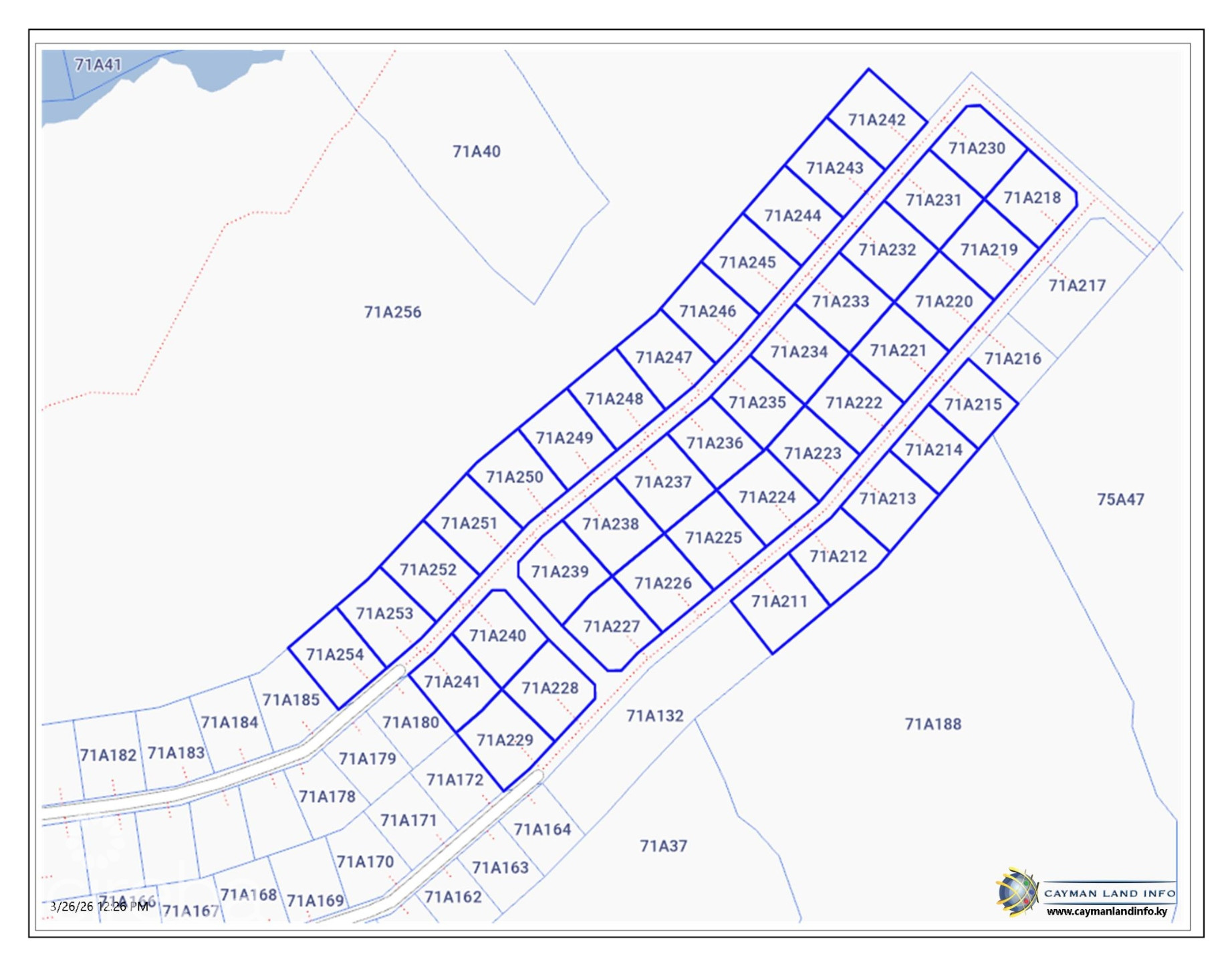 CORAL COURTS SUBDIVISION – FARM ROAD EAST END