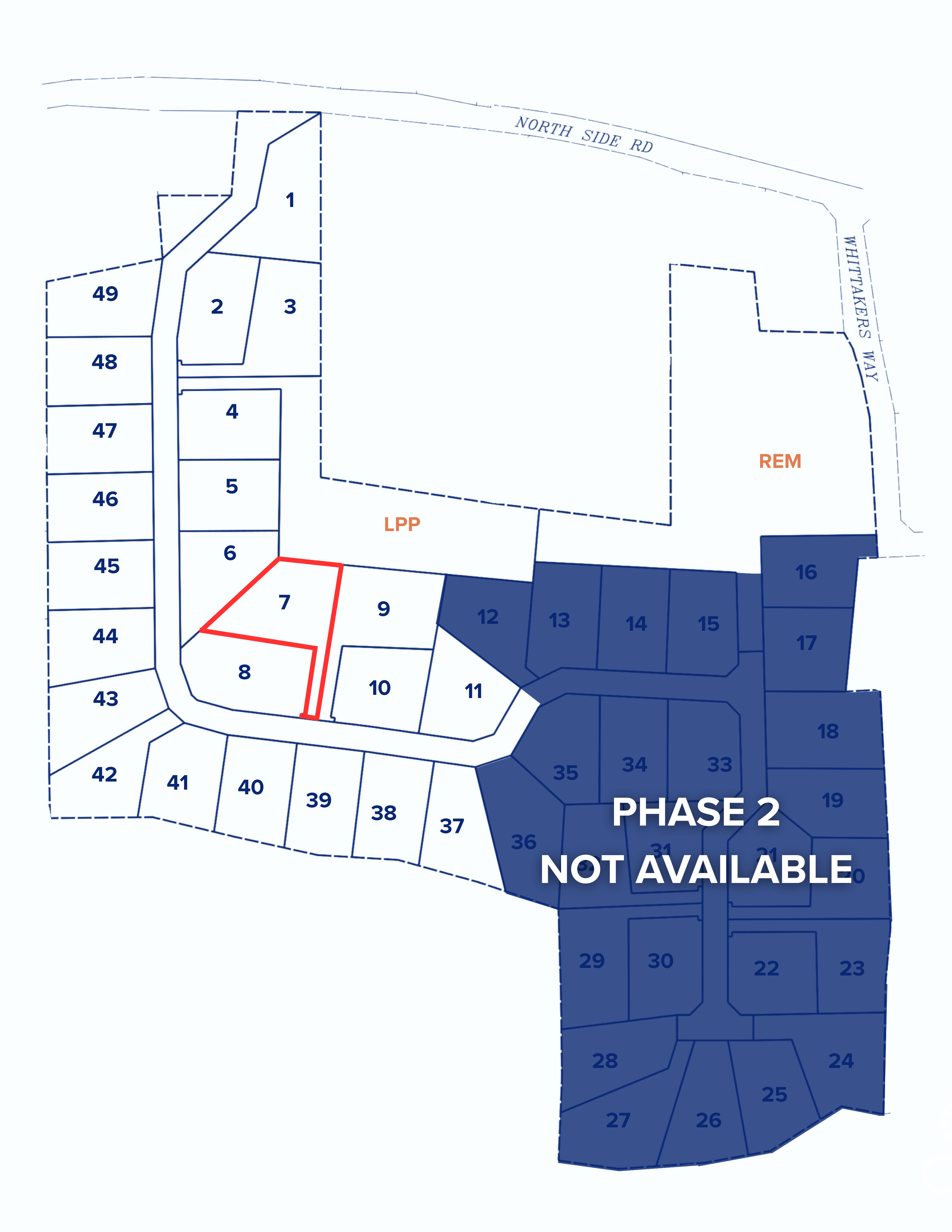 TRUE NORTH ESTATES, NORTH SIDE  – LOT 7