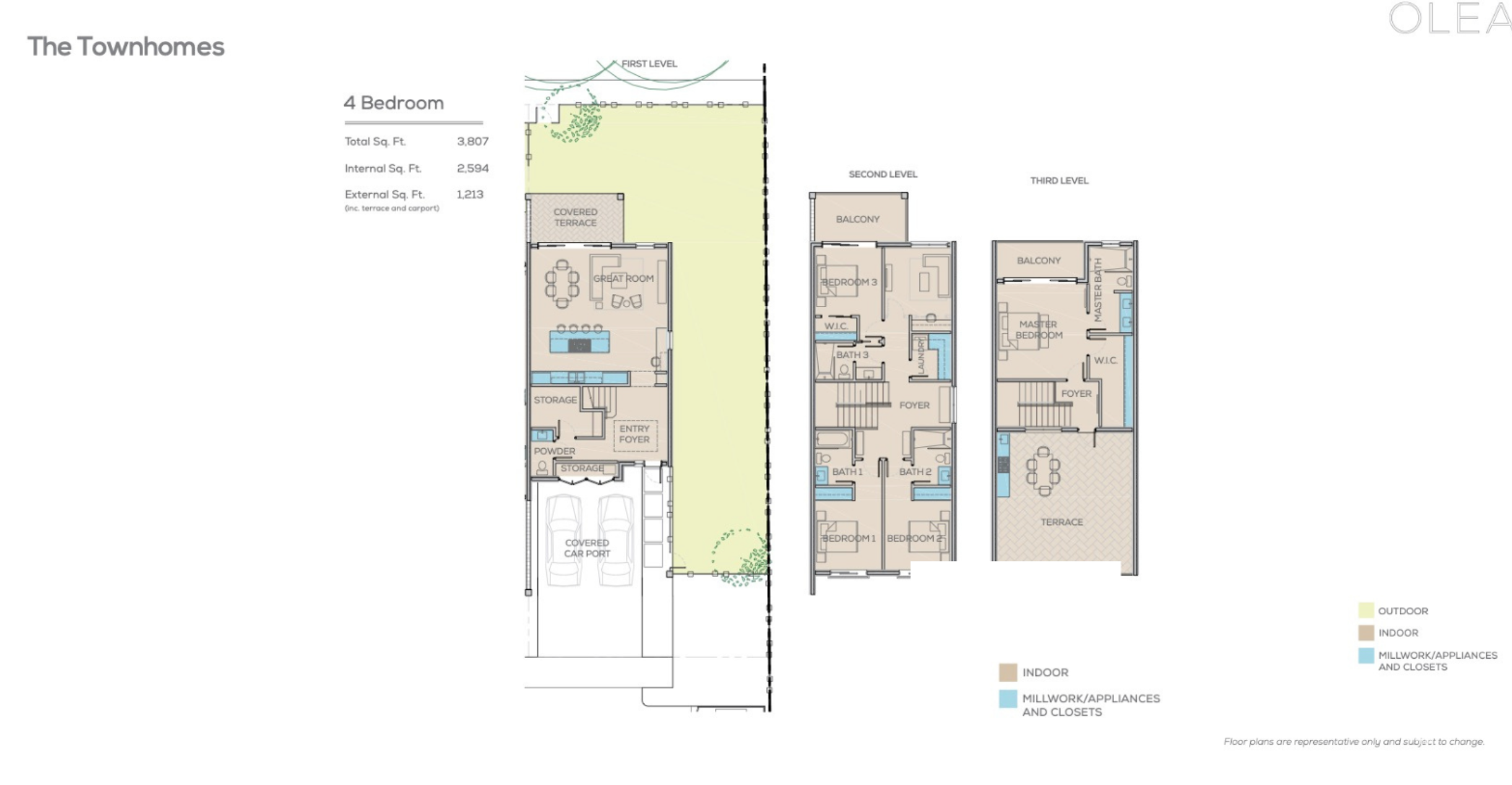 OLEA 4 BED 3 STOREY END UNIT