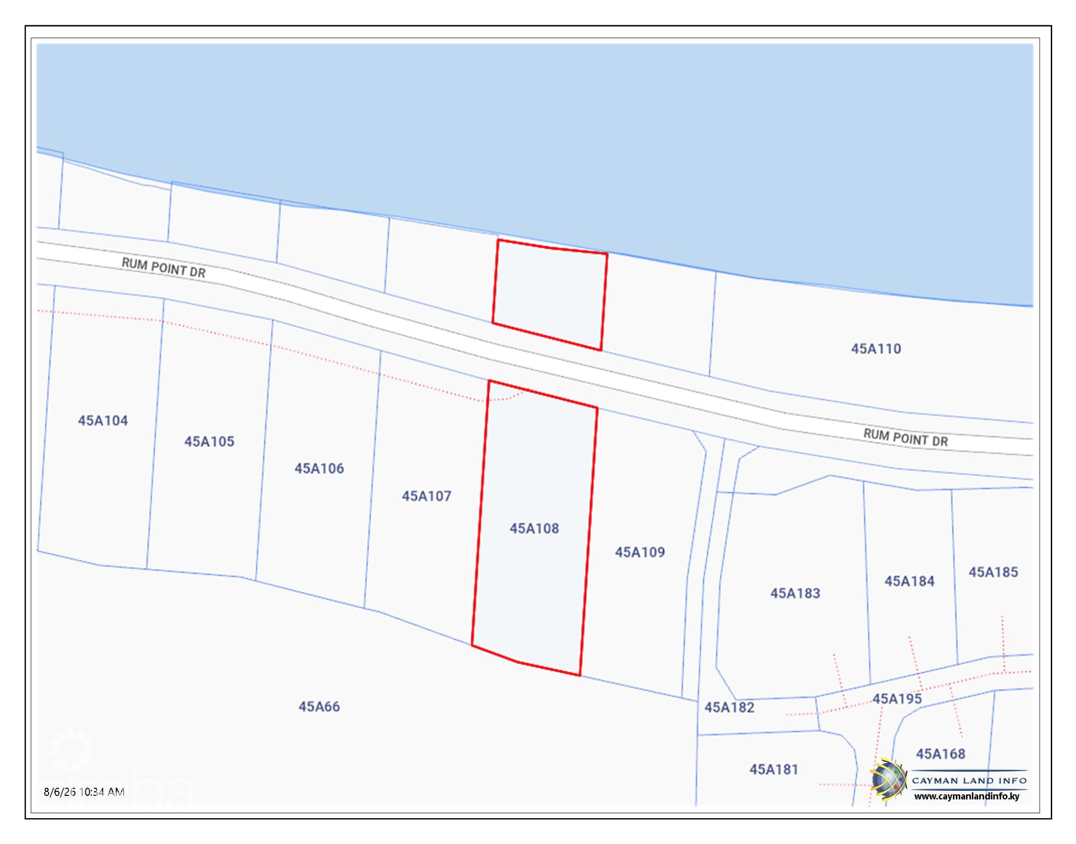 LARGE BEACHFRONT LOT – RUM POINT DRIVE – PERFECT ESTATE PARCEL